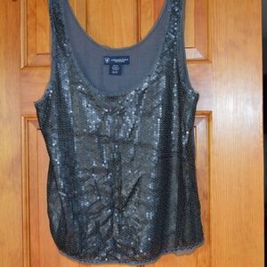 Grey Sequin Tank